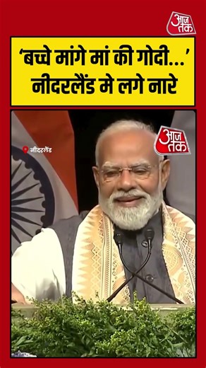 ‘बच्चे मांगे मां की गोदी…’ नीदरलैंड मे लगे नारे #netherlands #pmmodi #shorts #aajtak