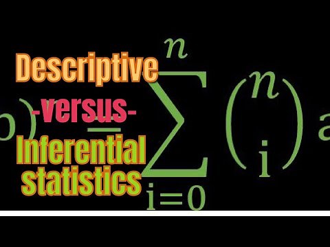 Descriptive and inferential statistics: What's the difference?
