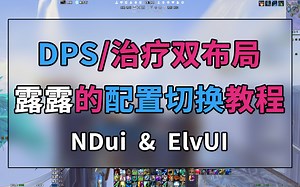 【露露】NDui、ElvUI配置切换教程（DPS、治疗双布局）正式服/怀旧服WLK用