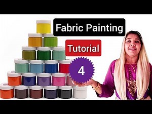 Fabric Painting Tutorial for Beginners| Class 4 | Basic Tutorial fabric Easy Painting design