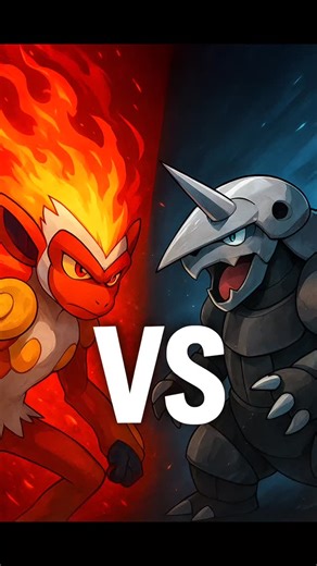 Aeon Series on Instagram: "ASH INFERNAPE VS PAUL AGGRON 🔥😱 #InfernapeVsAggron #AshVsPaul"