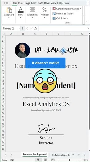 How To Remove Logo's Background FAST ? #Excel #exceltips