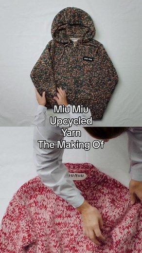 Transformed Upcycled Yarn Fashion by Miu Miu