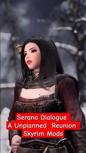 Skyrim Mods Serana Dialogue Add-On: An Unplanned Reunion #shorts #shortsfeed #gaming #skyrim