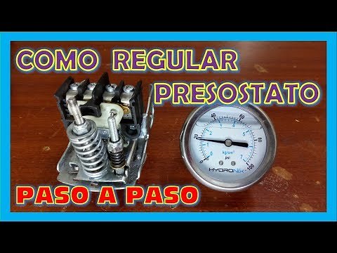 COMO REGULAR PRESOSTATO DE BOMBA DE AGUA
