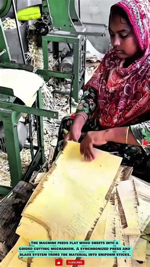 Wood Stick Making Tool: Automated Cutting Machine for Uniform Wooden Sticks