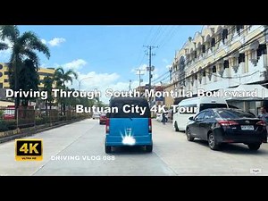 Driving Through South Montilla Boulevard – Butuan City 4K Tour