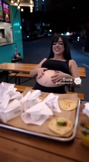 The best tacos in town. Send her more #expansion #stuffing #plump #belly