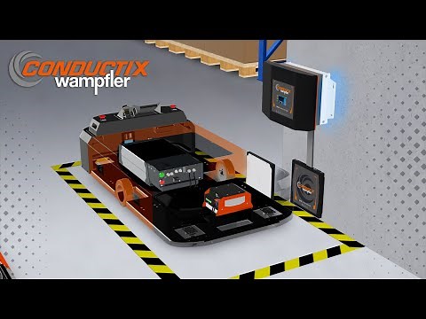 Wireless battery charging for Automated Guided Vehicles (AGVs) and Autonomous Mobile Robots (AMRs)