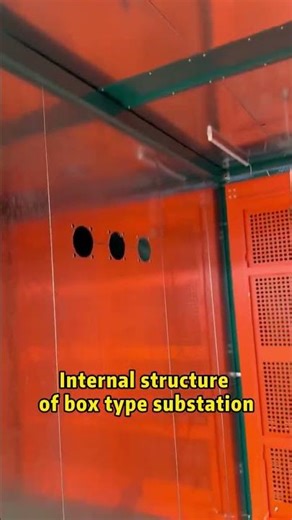 Internal structure of box type substation # Transformer # Power equipment # Power industry
