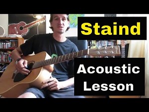 How to play 'Outside' by Staind (easy open chords) v2