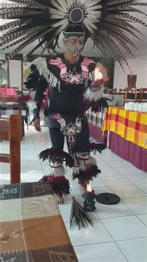 Mayan Dancer Touching Fire With Hands - Sun Dance (Part 2)