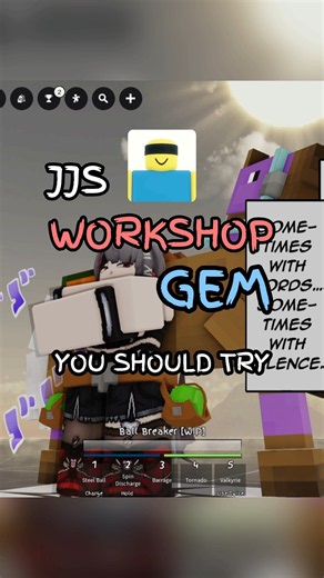 The best Gyro Zeppeli moveset?? (JJS WORKSHOP GEMS part 9) #roblox #jjs #jujutsushenanigans