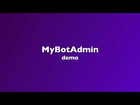 MyBotAdmin - flow nodes demo
