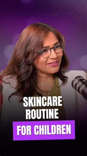 Skin care routine for children