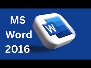MS Word 2016 | Class 5 Computer Lesson | Learn Microsoft Word for Kids