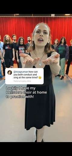 179K views · 4.8K reactions | Sabaton tour prep mode! 﫡 Conducting and singing takes some multitasking 若 Good thing I’ve got my trusty Hellscore to rehearse with! ⚡ | Noa Gruman | Facebook