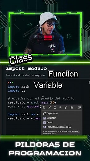 Ways to import a module in Python, method number one. #programming #python #coding