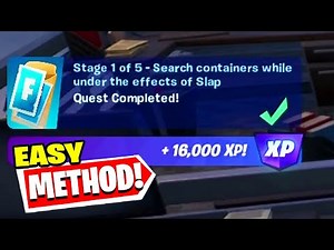 How To Easily Search containers while under the effects of Slap Fortnite