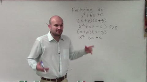 How do you factor a quadratic when a=1