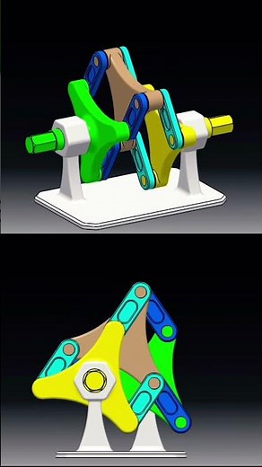 Schmidt Coupling Animation | CATIA DMU Kinematics #animation #simulation #3danimation #cad #catia