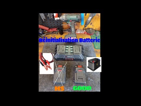 How to reset a dead Parkside battery