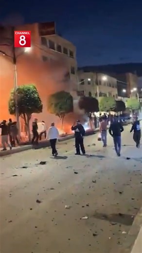 The fall of an Iranian missile in Jordan. | Channel 8 English