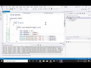 12 C# C Sharp Data types Char