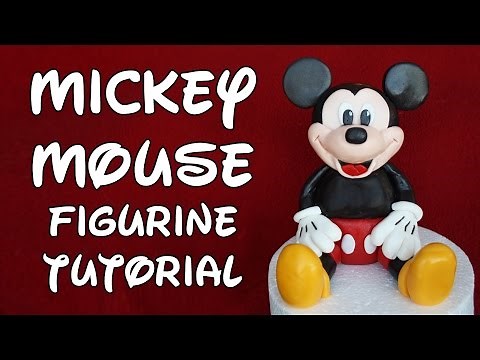 Mickey Mouse Figurine Cake Topper Tutorial - How to | #diy #mickey #gumpaste