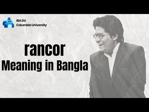 Rancor Meaning | Learn English Vocabulary in Bangla