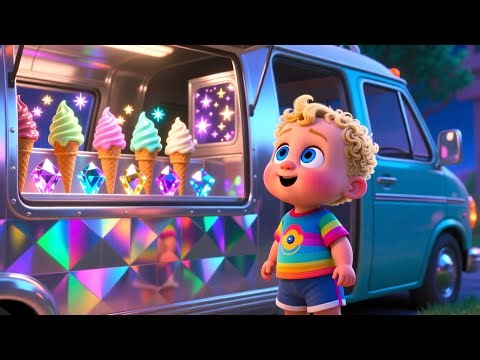 The Magical Ice Cream Van 🍦✨ | Fun Learning Adventure for Kids | Learn Colors & Food