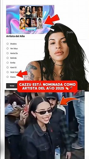 Cazzu está nominada en los Socialiteen Awards como Artista del Año 👏🏻✅