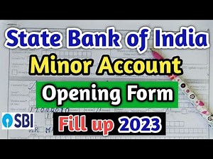 How To Fill SBI Minor Account Opening Form/Minor Account Form Fill Up/Minor SBI Account Opening