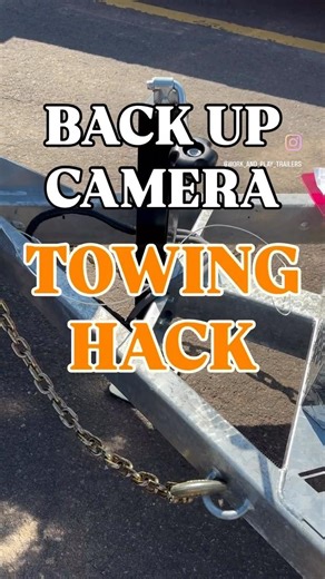 Back Up Camera Towing hack on K-Trail 6X12 galvanized dump trailer!!!