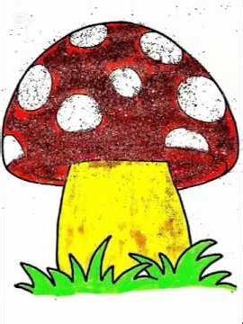 Cute Mushroom Drawing Tutorial Easy Step by Step Art for Beginners #drawing #coloringforkids #art