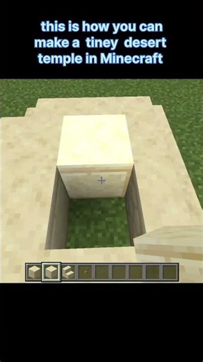 this is how you can make desert temple in Minecraft Minecraft #minecraftshorts #activites