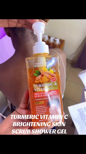 Turmeric Vitamin C Brightening Skin Scrub Shower Gel
