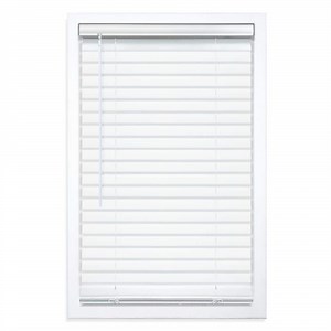 StyleWell White Cordless Room Darkening Vinyl Blinds with 2 in. Slats - 36 in. W x 64 in. L 68970