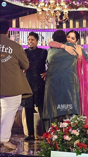 See Arya's happiness on seeing her aunt❤️❤️ #aryabadai #weddingreception #actress