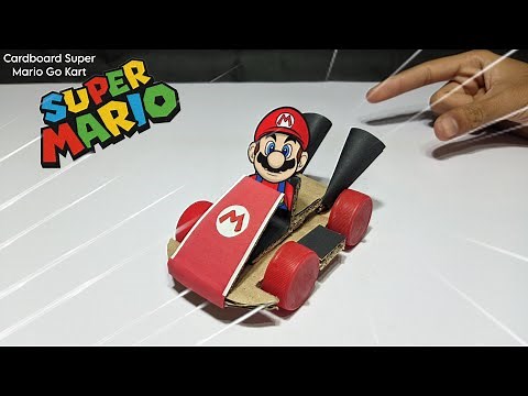 How To Make Super Mario Toy Kart Cardboard | Diy Simple Cardboard Craft Ideas