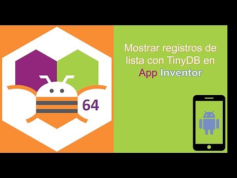 64. Mostrar registros de lista con TinyDB en App Inventor