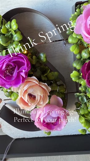 Illuminate Your Spring Decor with a Stunning Sign