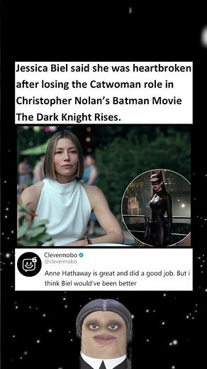 Jessica Biel auditioned for Catwoman role in The Dark Knight Rises and heartbroken when not cast #dc