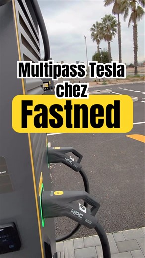 Multipass tesla chez fastned #tesla #electriccar #charging