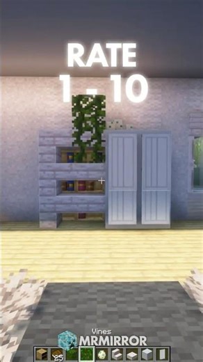 Easy Minecraft bookshelf upgrade! Watch till end… #minecraft #interior