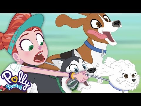 Polly Pocket | Lila Decides to Start Dog-Sitting! (gone WRONG) | Cartoons