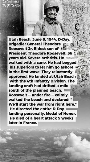 1 American General Was 56 Years Old and Walked Onto Utah Beach With a Cane on D-Day | Military
