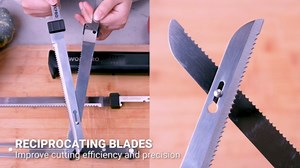 WORKPRO Cordless Electric Knife for Meat Slicing, Black | For Turkey, Fish & Bread, Two Stainless Steel Blades, Ergonomic Handle, Storage Case & Serving Fork Included