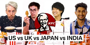 We compare KFC in US, UK, Japan, and India Food Wars