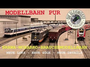 Modellbahn H0, laaaaaaaange Züge, neue Züge, neuer Bahnsteig, viel Betrieb!